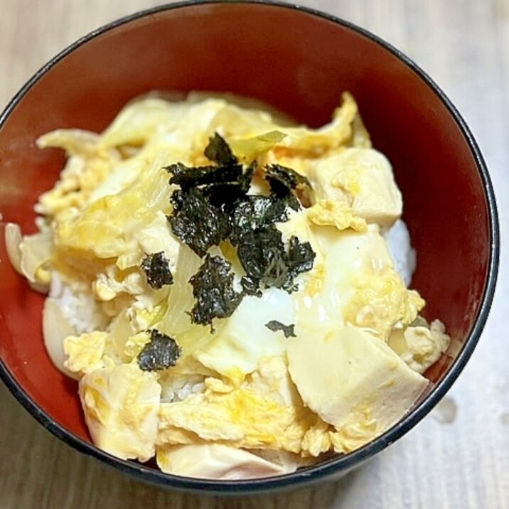 豆腐の卵とじ丼